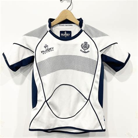 Rugby Nations Scotland Rugby National Team White Jers Gem