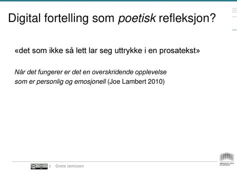 Praksisrefleksjon Gjennom Digital Historiefortelling Ppt Laste Ned