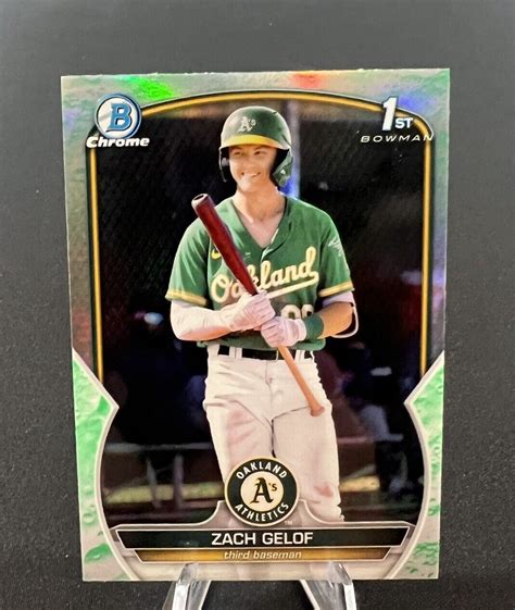 Bowman Chrome Zach Gelof St Prospect Lunar Glow Refractor Bcp