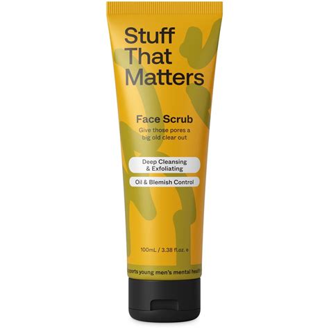 Stuff That Matters Mens Face Scrub Deep Cleansing Big W