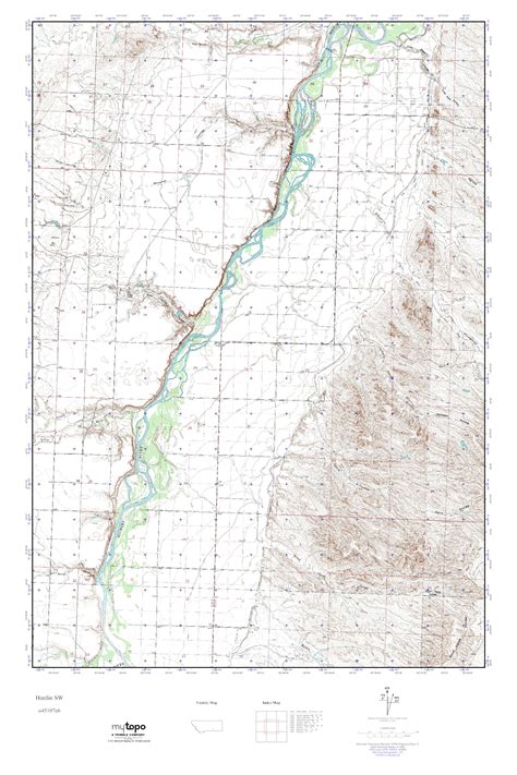 Mytopo Hardin Sw Montana Usgs Quad Topo Map