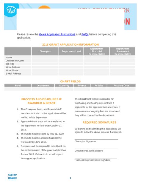 Alliance Grants Instructions For Completing An Application Doc