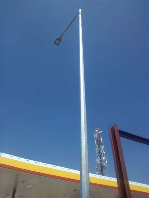 Mild Steel Ms Single Arm Octagonal Pole For Street M At Rs