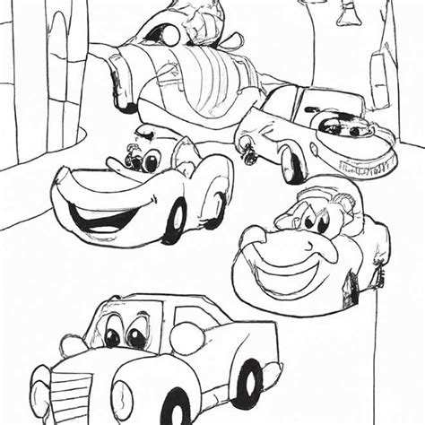 Desenhos De Carros Da Disney Para Imprimir E Colorir Pintar