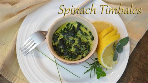 Spinach Timbales Thanksgiving Sides YouTube