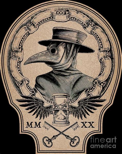 Vintage Plague Doctor Painting By Georgia Stewart Fine Art America