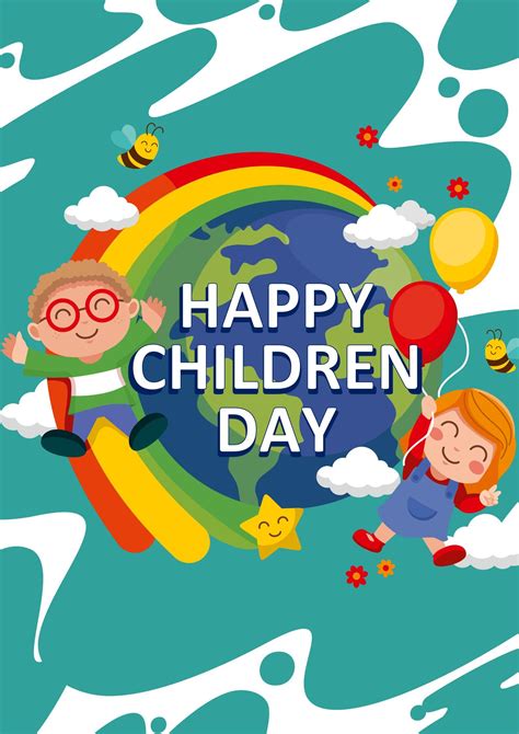 Word Of Happy Children Day Posterdocx Wps Free Templates