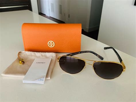 Tory Burch T Logo Polarized Aviator Sunglasses 57mm Gem