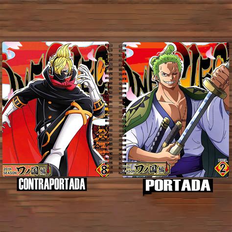 Cuaderno Libreta One Piece Zoro Y Sanji Tienda Rirum