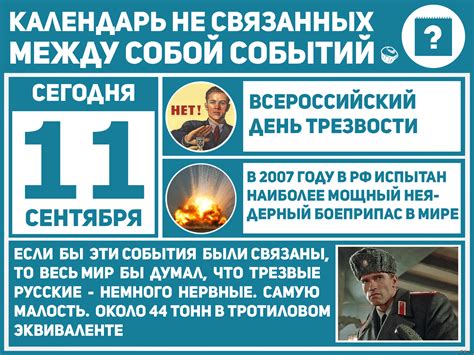 Календарь несвязанных событий | Пикабу
