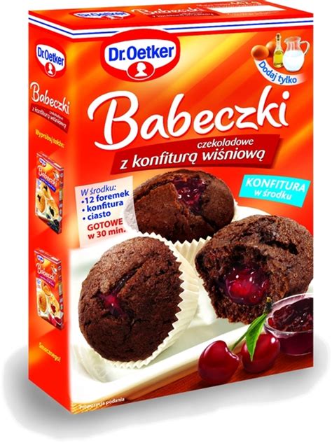 Dr Oetker Babeczki Czekoladowe Z Konfitura Wi Niow Ciasta Ciastka