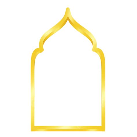 Złota Luksusowa Islamska Dekoracja Elementu Ilustracja Elementu