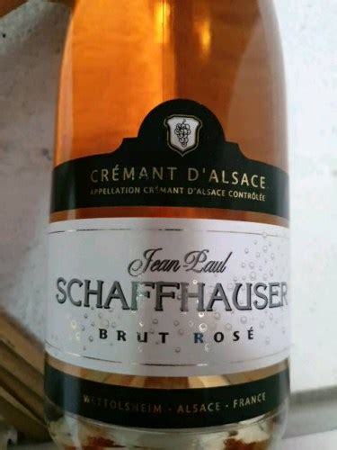 Jean Paul Schaffhauser Cremant d Alsace Brut Rosé Vivino Australia