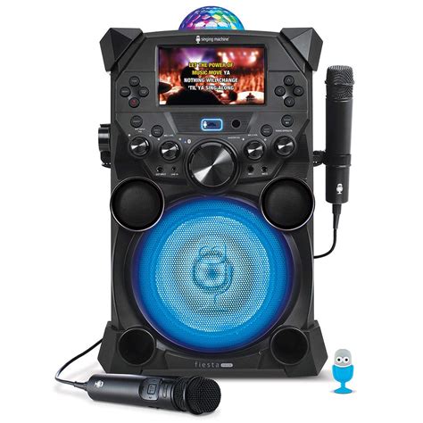 Singing Machine SDL9040 Fiesta Voice Bluetooth Karaoke System With LCD