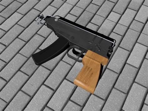 3D Model VZ61 Skorpion VR AR Low Poly CGTrader