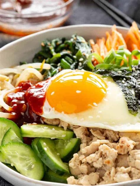 Easy Chicken Bibimbap Korean Rice Bowl Wandercooks