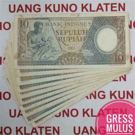 Jual Asli Mulus Rupiah Tahun Seri Pekerja Tangan Rp Uang Kertas