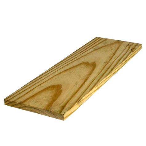 Weathershield 1 In X 8 In X 12 Ft Pressure Treated Board 122296