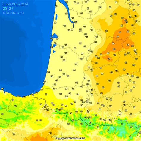 Meteociel Temp Ratures Observ Es En Nouvelle Aquitaine Sud En Temps R El