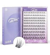 Amazon Gaqqi Lash Clusters Individual Lashes Pcs C Curl Diy