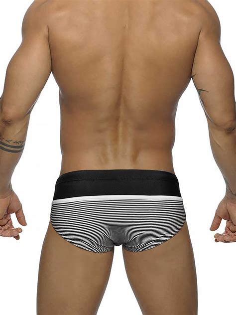 Mens Sexy Bikini Low Rise Swim Briefs Omffiby