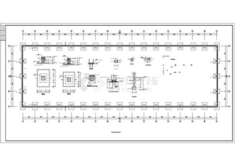 【最新】某钢结构单层厂房设计方案cad图纸工业厂房土木在线