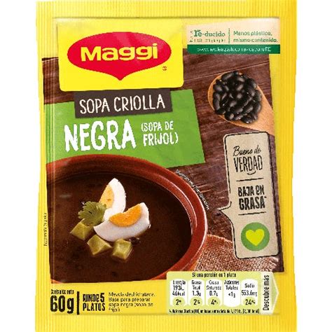 Maggi Sopa Criolla Negra Sopa De Frijol Recetas Nestl