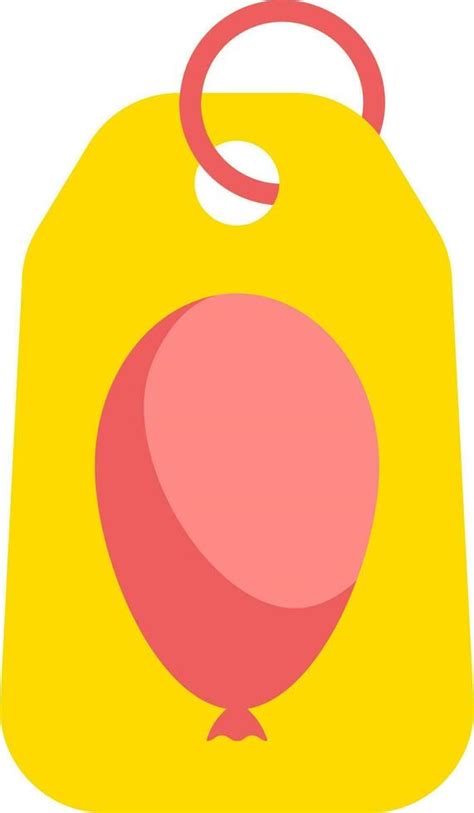 Balloon Tag Icon In Red And Yellow Color 24291208 Vector Art At Vecteezy