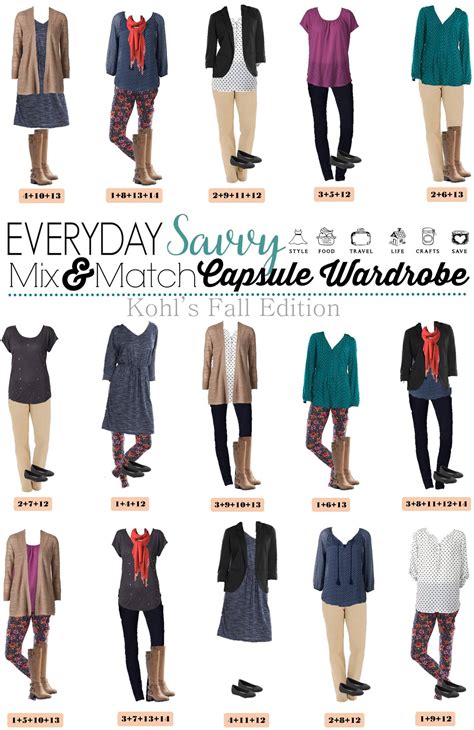 Kohls Capsule Wardrobe For Fall Everyday Savvy