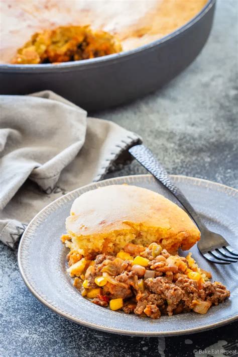 Cowboy Cornbread Casserole Bake Eat Repeat