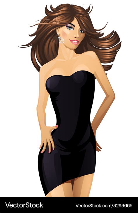 Sexy Dancing Woman Royalty Free Vector Image Vectorstock