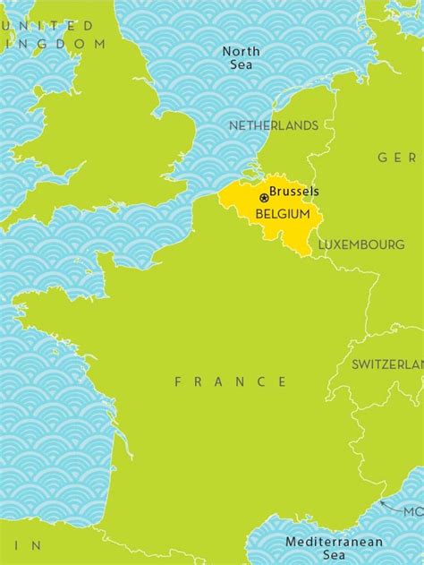 Belgium Europe Map