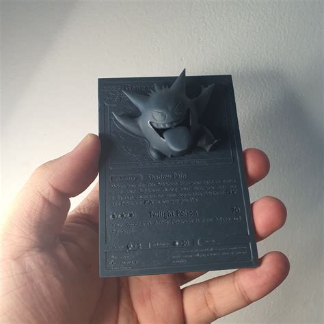 Gengar D D Card Custom D Printing File Pokemon Etsy