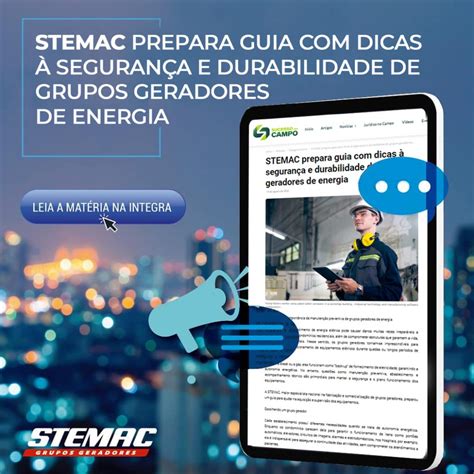 Stemac Prepara Guia Com Dicas à Segurança E Durabilidade De Grupos