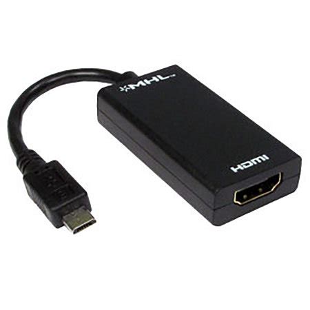 Mhl Micro Usb To Hdmi Adapter Black