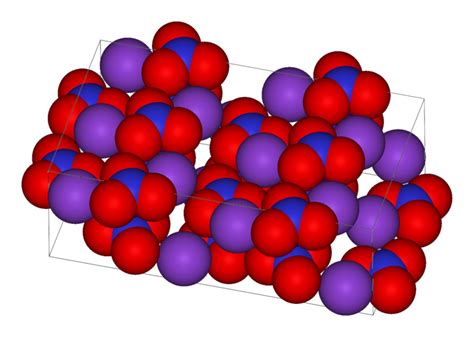 Potassium Nitrate Unit Cell Nitrogen The Unit Public Domain Ionic