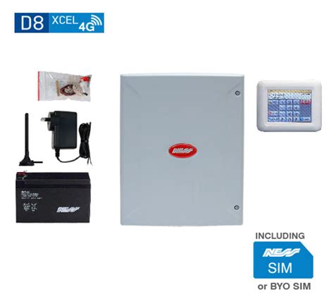 Ness Corporation D8xcel4g Panel With Navigator Keypad Inc Sim