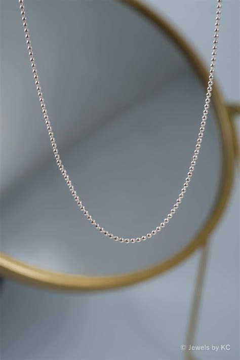 Zilveren Bolletjes Ketting Ball Chain Van Sterling Zilver Jewels By Kc