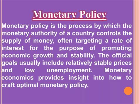 monetary policy  pptx