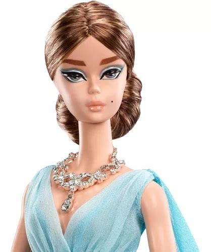 Barbie Silkstone Blue Chiffon Ball Gown Doll Dyx74 Meses Sin Intereses