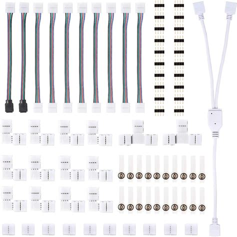 Setul De Conectori Pentru Banda LED RGB 5050 Sunmostar 4 Pini Gri