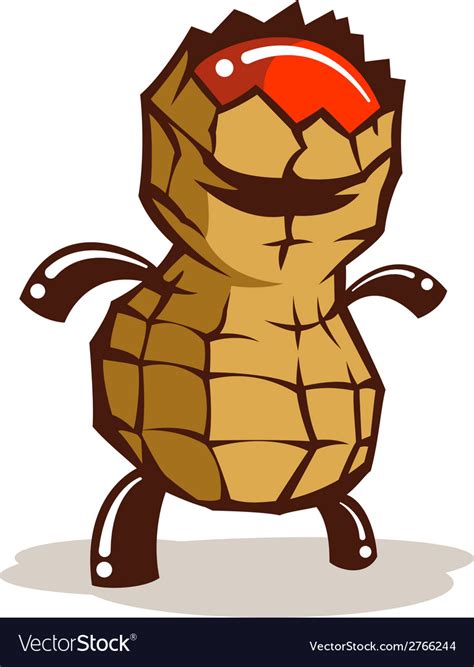 Peanut Dude Royalty Free Vector Image Vectorstock