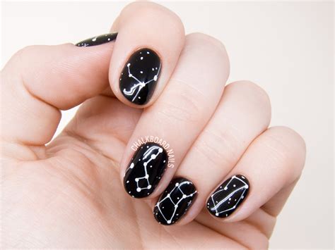 Simple Constellation Nail Art Chalkboard Nails Phoenix Arizona