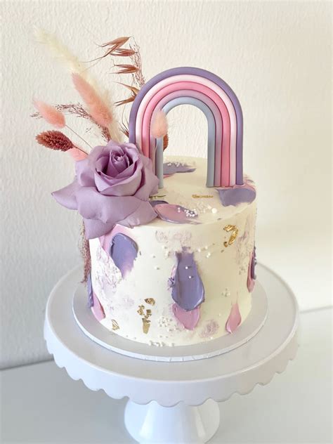 Boho Rainbow Fondant Cake Topper Fondant Rainbow Etsy