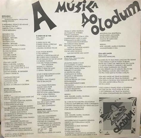 Lp Vinil Banda Reggae Olodum A Música Do Olodum 1992 Mv MercadoLivre