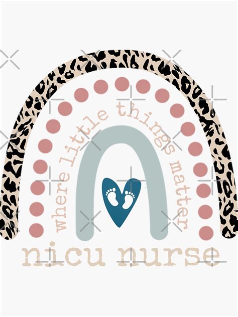 Nicu Nurse Leopard Rainbow Appreciation Neonatal Intensive Care Unit