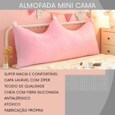 Almofada Infantil Para Encostar Cama Montessoriana Casinha Capa Lav Vel