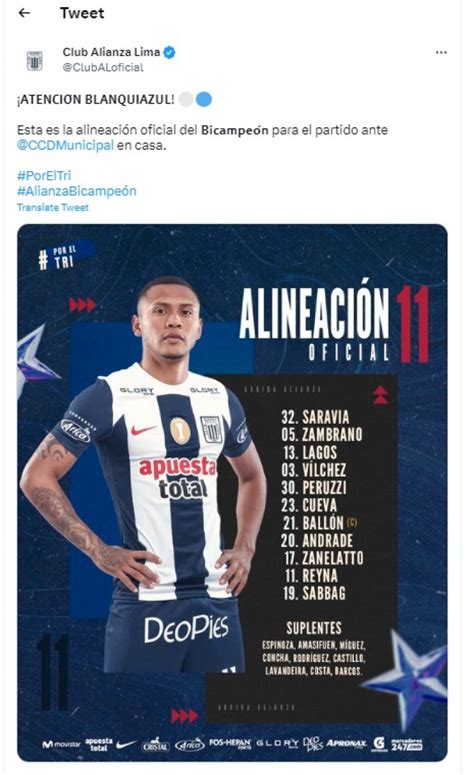 Alianza Lima Vs Deportivo Municipal En Vivo En Directo Ltima Hora De