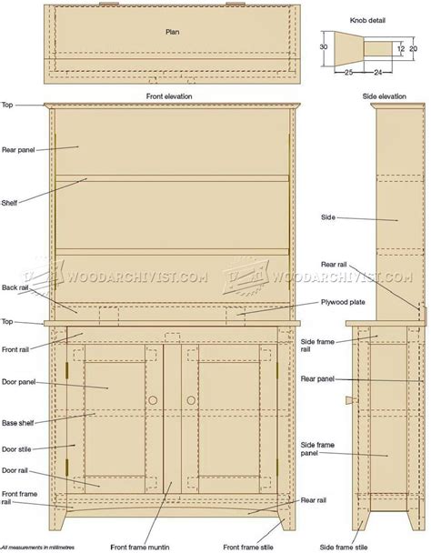 Shaker Bookcase Plans • WoodArchivist