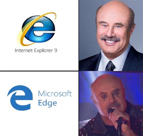 Dr Phil Edge Internet Explorer Vs Microsoft Edge Know Your Meme